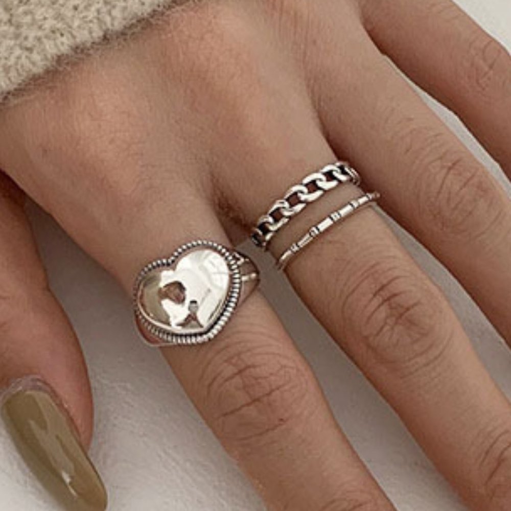 COPY - *NEW 925 Sterling Silver Open Adjustable Ring